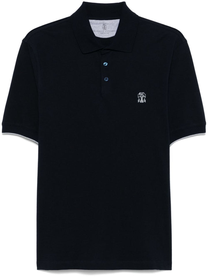 Brunello Cucinelli T-shirts and Polos - Blu e verdi | 8cfcba382da1a43865a8480a1c8c7e558b606ecb
