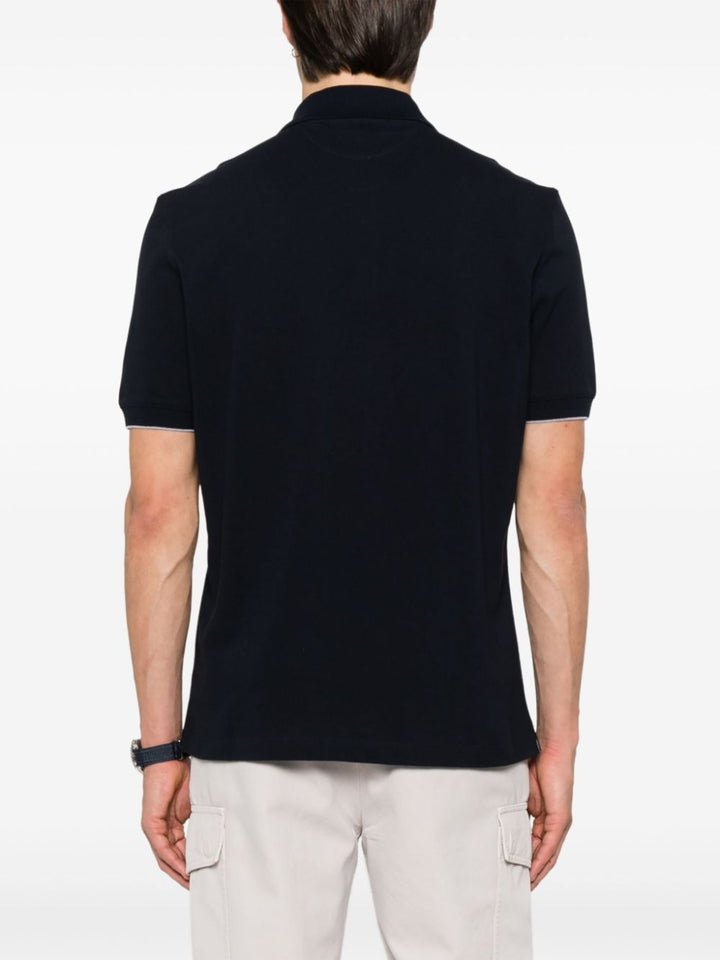 Brunello Cucinelli T-shirts and Polos - Blu e verdi | 147f312d6471083cebecc3678089ee5c740f4a47