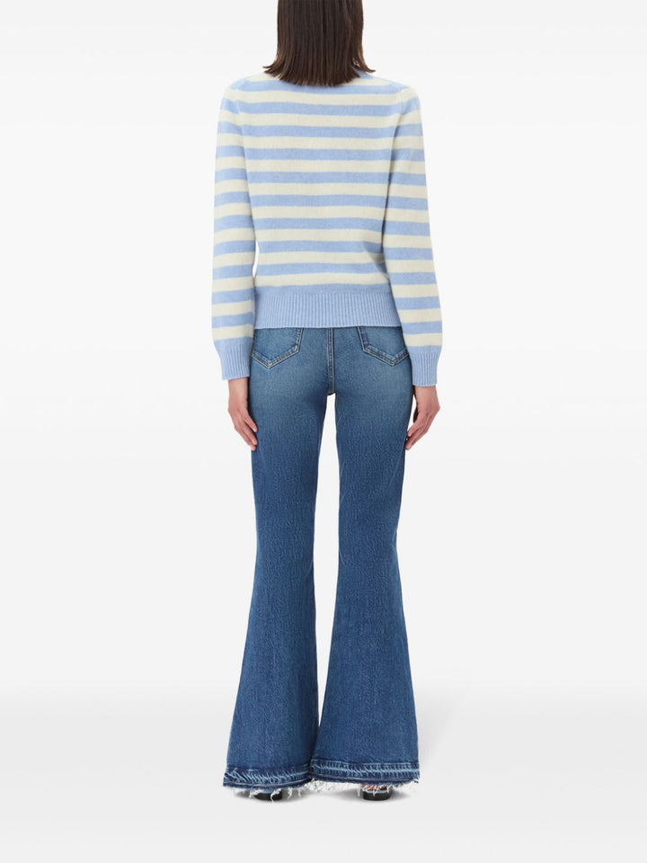 Ganni Sweaters - Blue and green | 43d34434ec9b9a27d3e18f3be919199ec83cc9f2