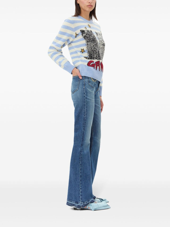 Ganni Sweaters - Blue and green | bb5b06ca78d7f6c1eb3a86aac6ec77950eb305b0