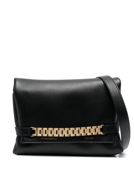 Chain Leather Clutch