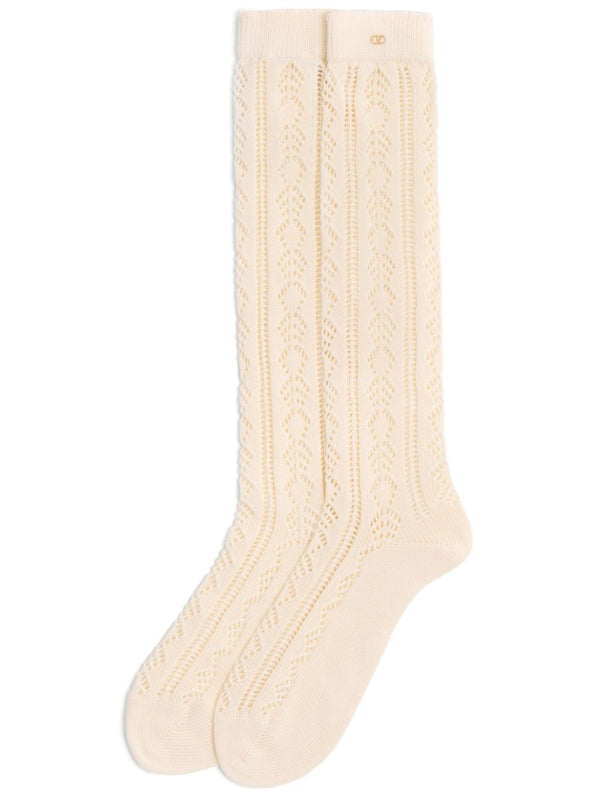 V Gold Cotton Socks