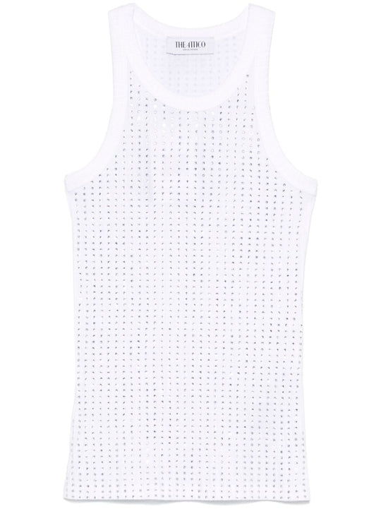 Strass Embellished Tank Top