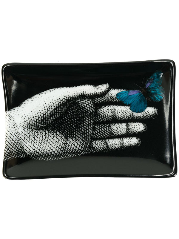 Aschenbecher Mano Blau Schmetterling