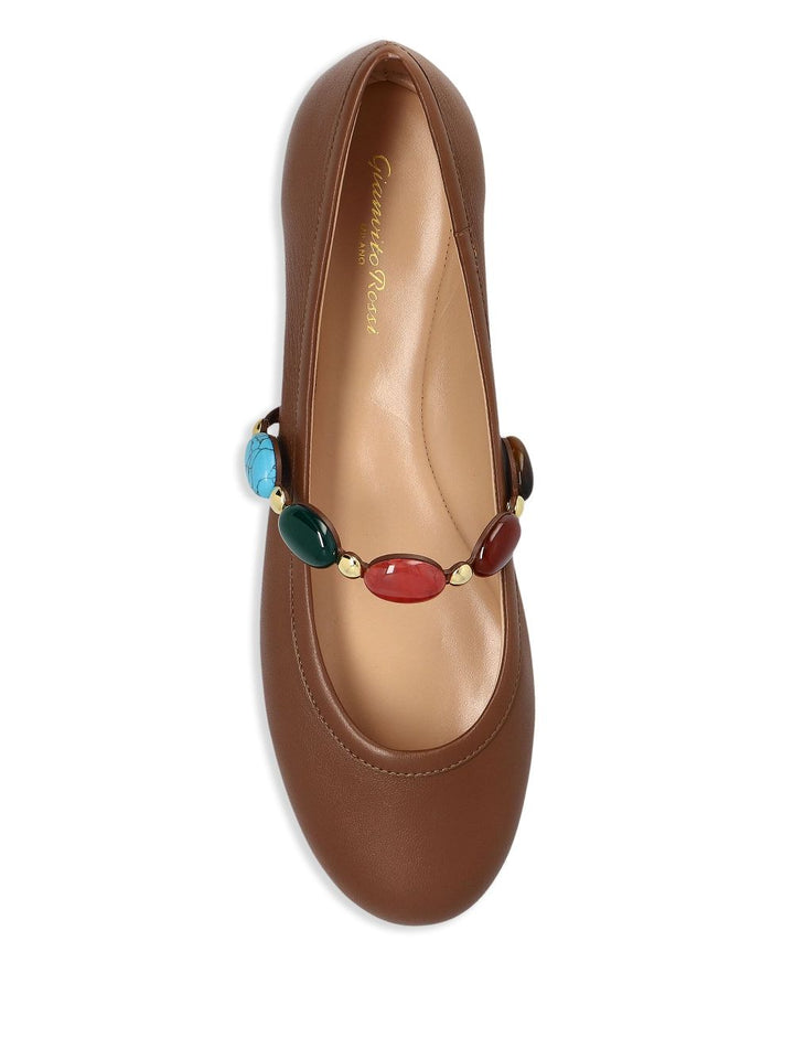 Gianvito Rossi Flat shoes - Marrone | 7d24224d3d0fd119dc11f9cc12d411cdba174997