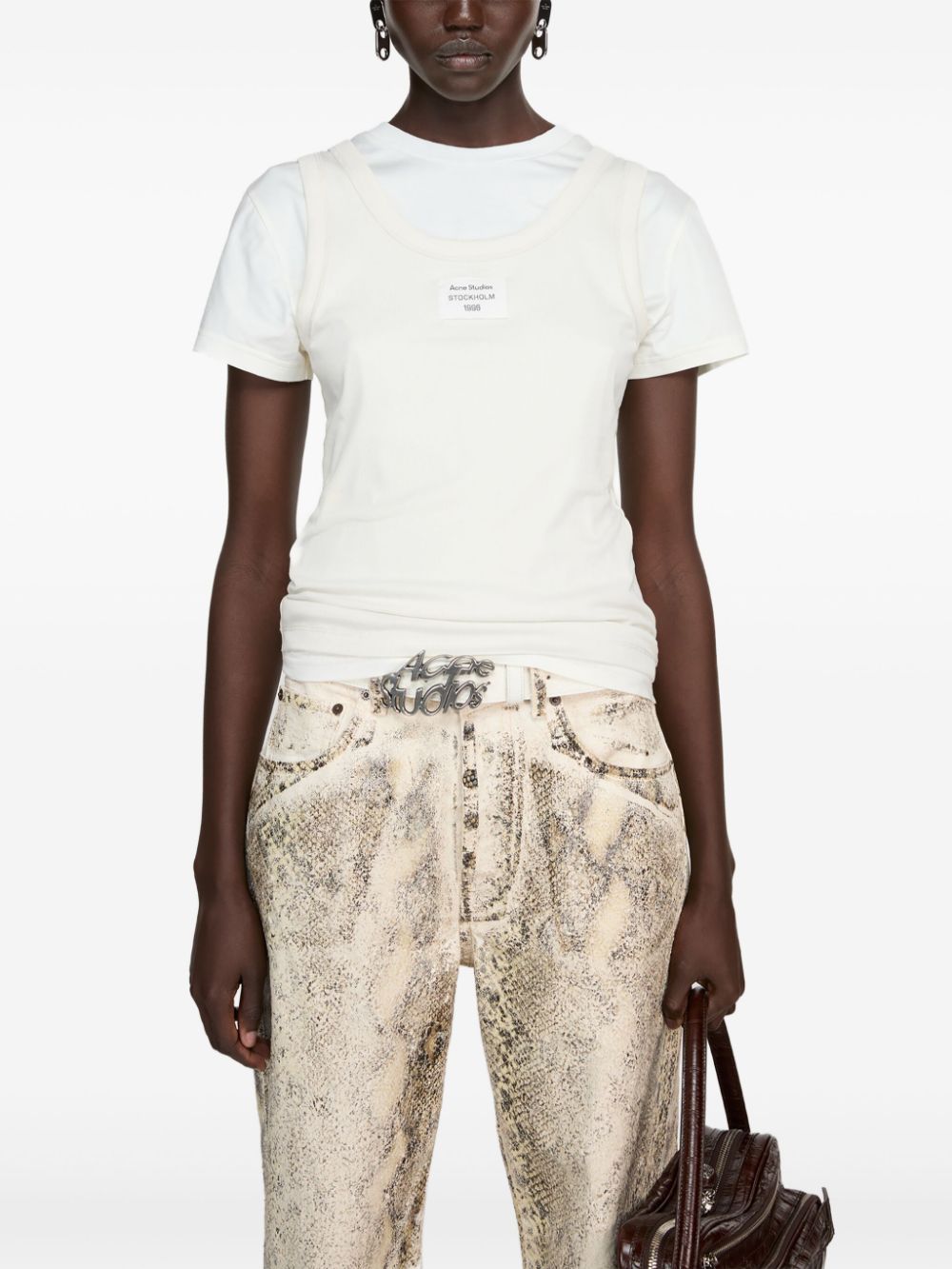 Acne Studios T-shirts and Polos - Light and natural | a3faf95559d00684cc43953d5ed650c4d67d4585