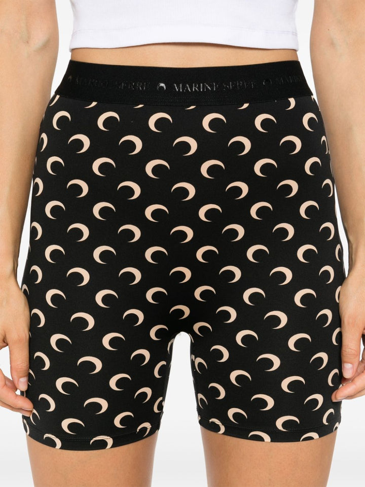 Marine Serre Shorts - Blacks and greys | 2ad9ba0a8286622ef15a09f101677d1c874c1540
