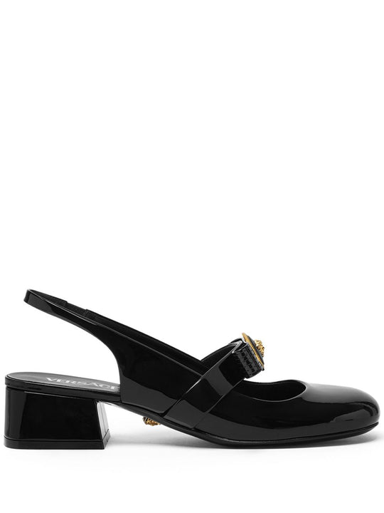 Gianni Ribbon Patent Leather Pumps