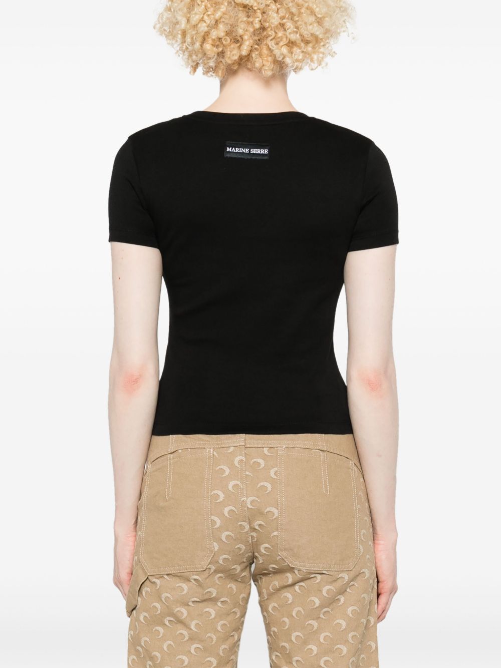 Marine Serre T-shirts and Polos - Blacks and greys | fe6d14be8fcfd7be0cc47f3295f3b4e503d71ef6