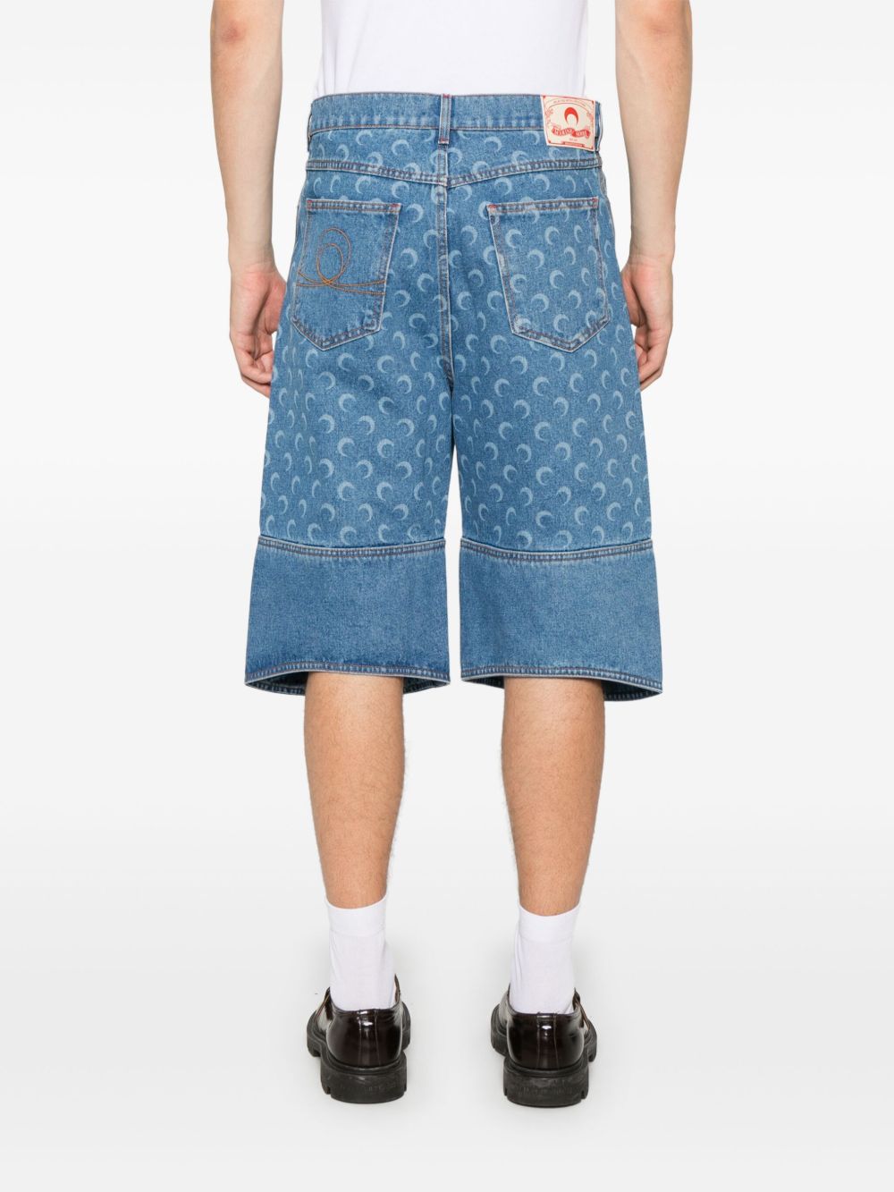 Marine Serre Shorts - Blue and green | ca7826614fcab1024e6967b9357308b2a8d86267