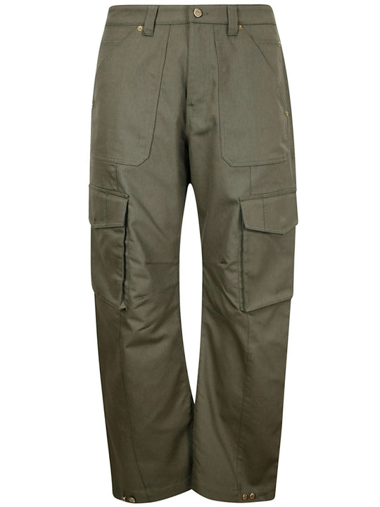 Cotton Blend Cargo Trousers