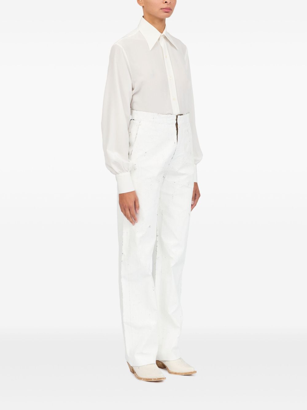 Mm6 Maison Margiela Trousers - Light and natural | 1b6fd9d8136b20c3d1cc9840e293d1bf2ece8c37