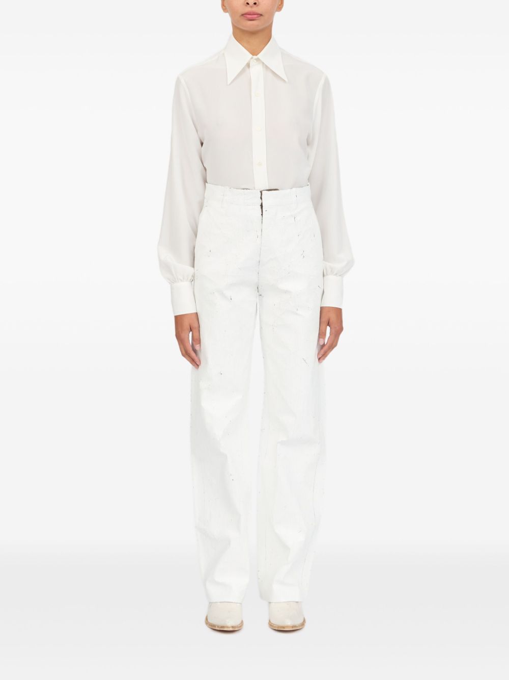 Mm6 Maison Margiela Trousers - Light and natural | 4e99c1846d9e5f5946bb90bc1bd5b07fca87c603