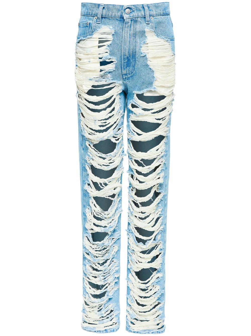 Mm6 Maison Margiela Jeans - Blue and green | 84765a64ec585922b45bd904afc70143fc543f88