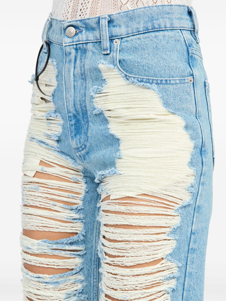 Mm6 Maison Margiela Jeans - Blue and green | 7749f947c77ea4407a8492b271c8f647125cdb65