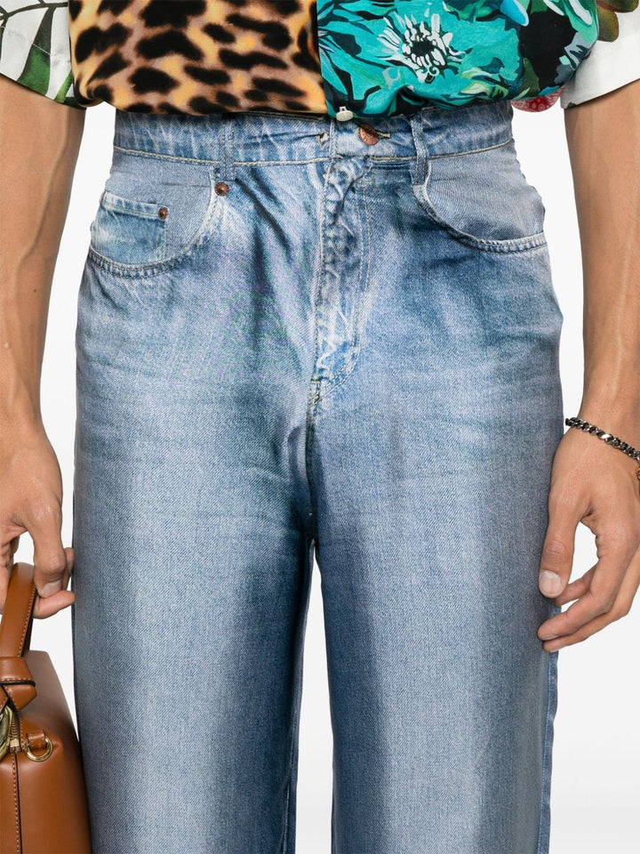 Pierre Louis Mascia Trousers - Blue and green | 2aae771e36ba7a0eeb7d1845de4d73e1f0957e92