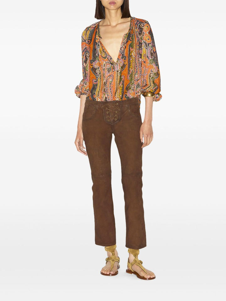 Isabel Marant Trousers - Marrone | bd6aba7bbb3f1246520acea5b575cd86e174b381