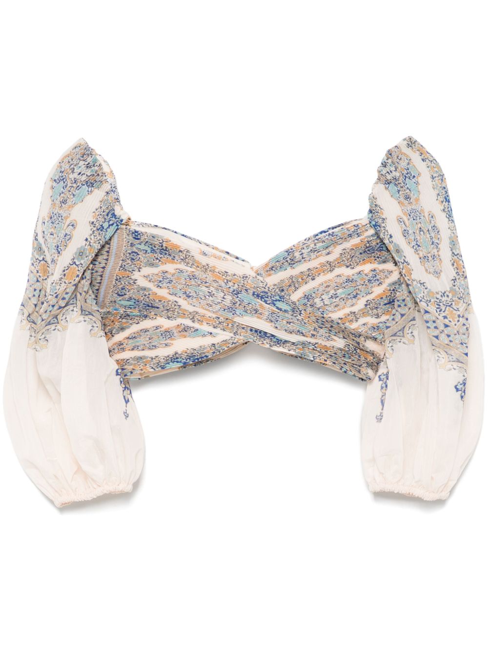 Zimmermann Top - Blue and green | e9bc95959e49f856179fa6253c852e3198131035