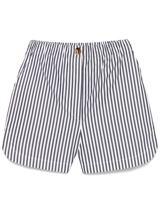 Striped Cotton Shorts