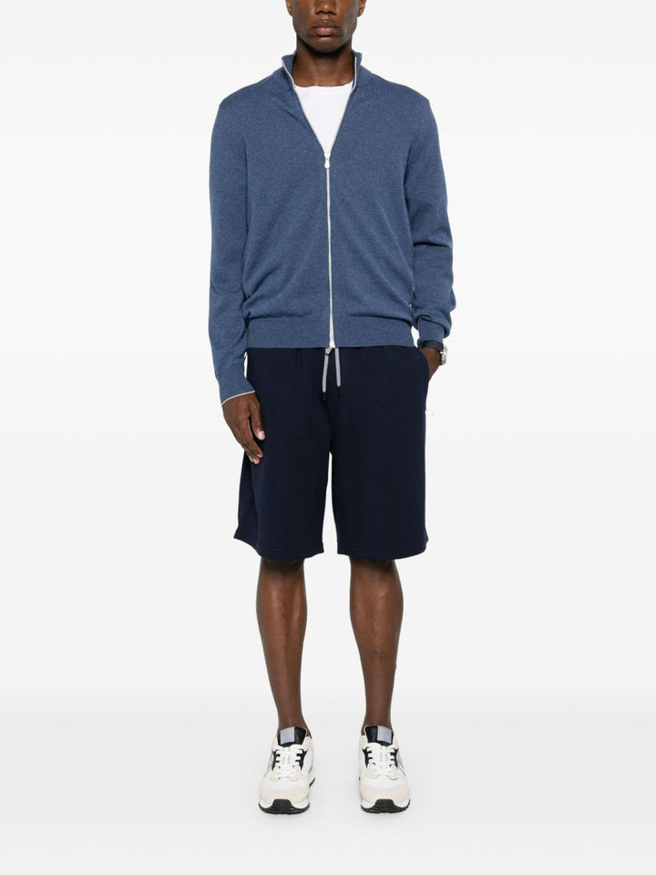 Brunello Cucinelli Shorts - Blu e verdi | b41e921e7cfc7a566608e04c7116a763c44f16e9