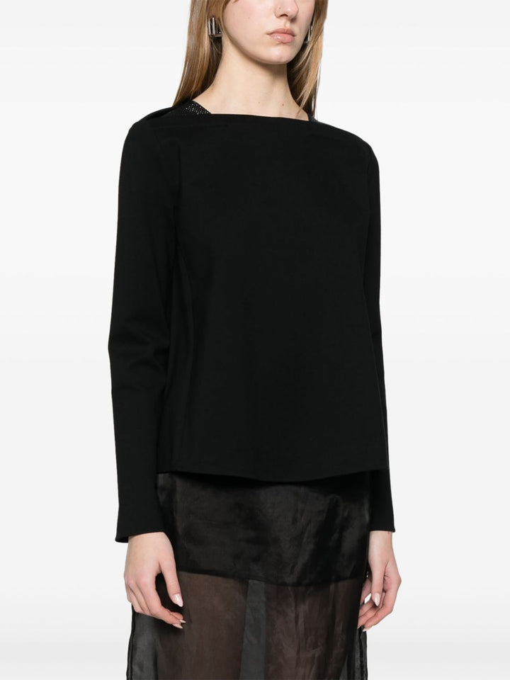 Emporio Armani Sweaters - Blacks and greys | cbb3db21c2d352b6f151ed7c41baf44c3e0b7d02