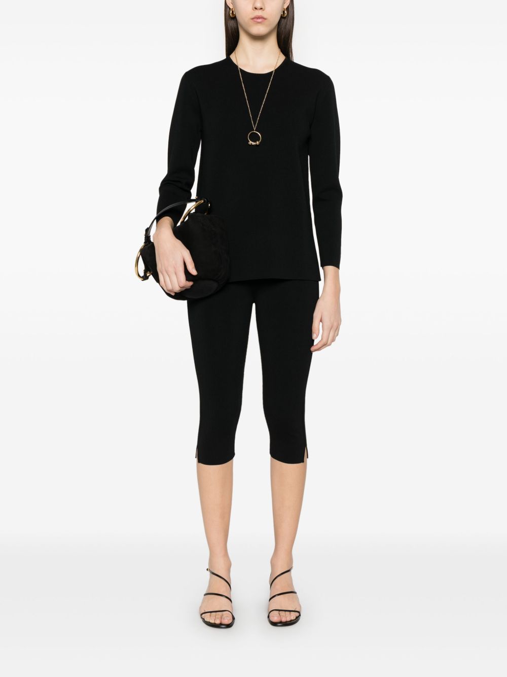 Toteme Main Trousers - Blacks and greys | 96be7de97a1c9a72abd9081c5b62d291ebe006f1