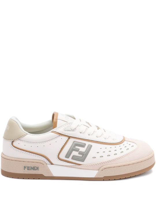 Fendi Match Leather Sneakers
