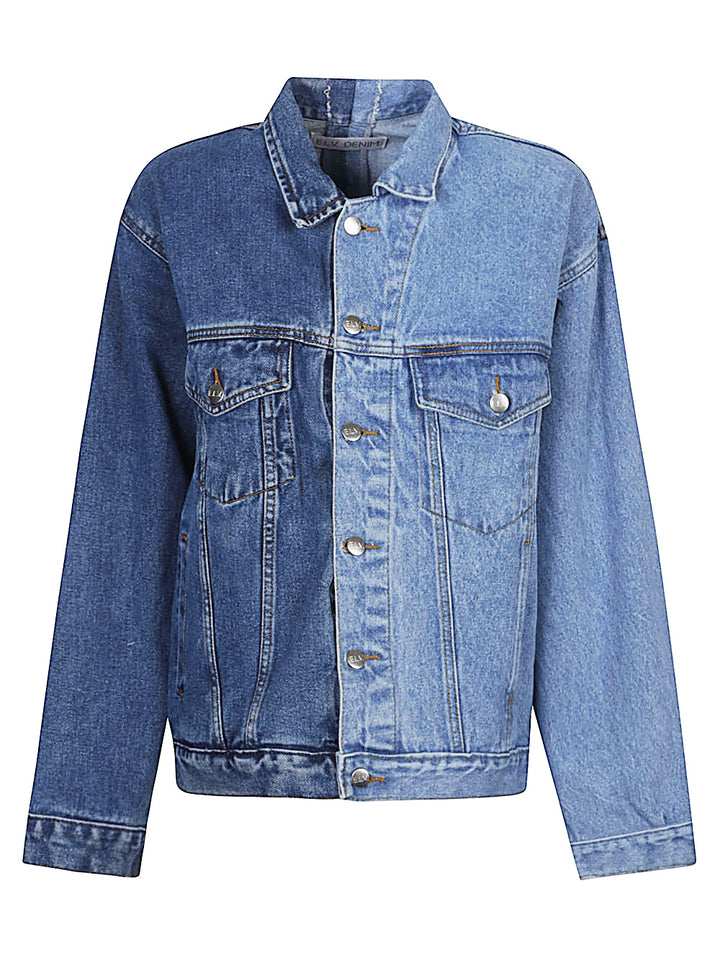 E.L.V. Denim Coats - Blue and green | 143902d14342085f6647416ee88b9dcc8b2f8f00
