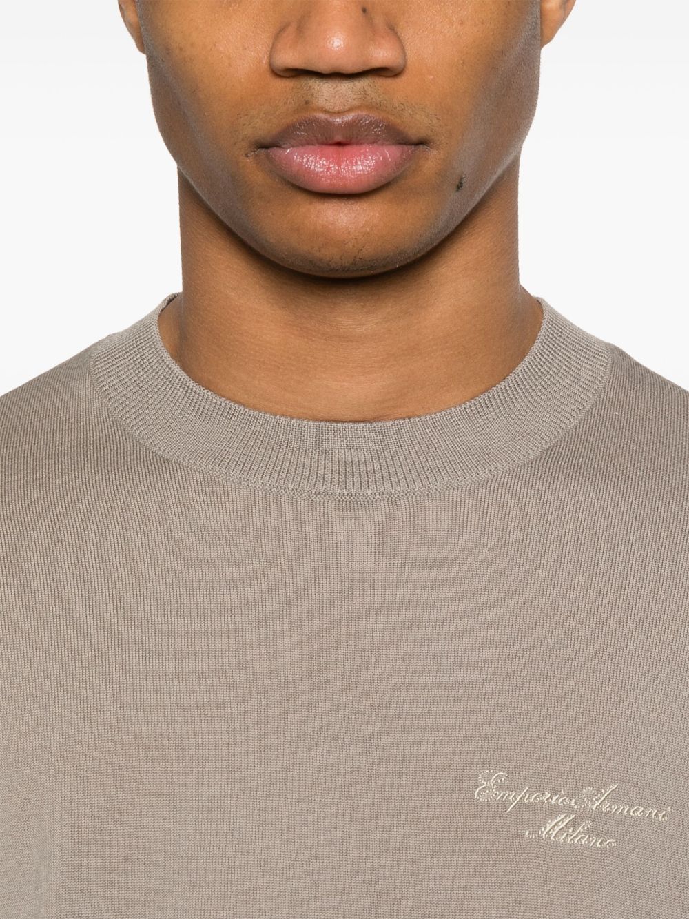 Emporio Armani Sweaters - Marroni | c9ffadc157db44379012f997bbf685bc009da1c4