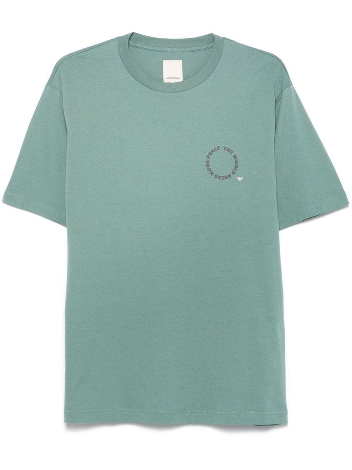 Emporio Armani T-shirts and Polos - Blue and green | d4b224860776318990a6cd61185f58944eecb22f