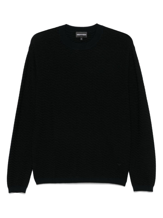 Wool Blend Crewneck Sweater