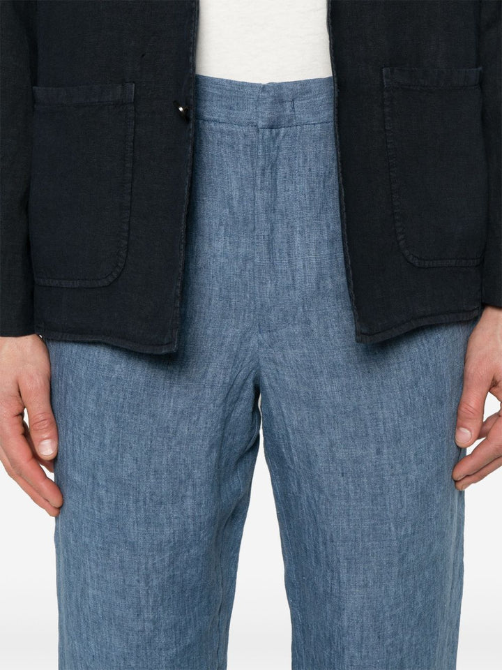 Emporio Armani Trousers - Blu e verdi | f0b47d1facd49ddb7d50729090b65e4a71b4f83d