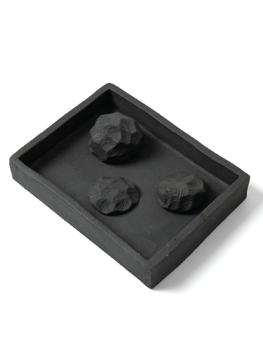 Ceramic Tray With Stones