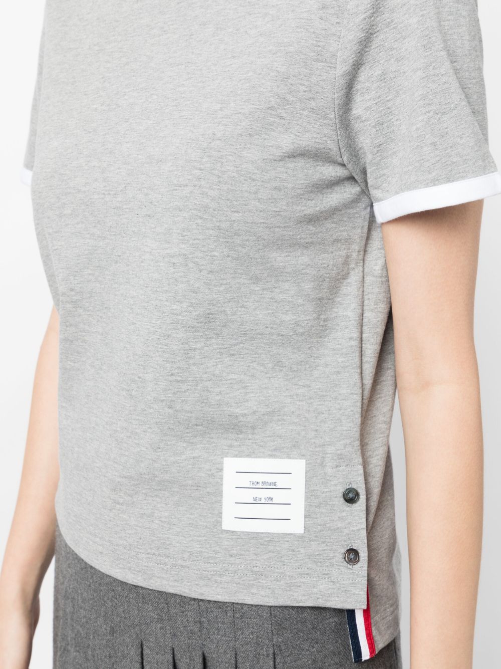Thom Browne T-shirts and Polos - Blacks and greys | 34637792d6d400e356d258ac7fe2620201c88a5a