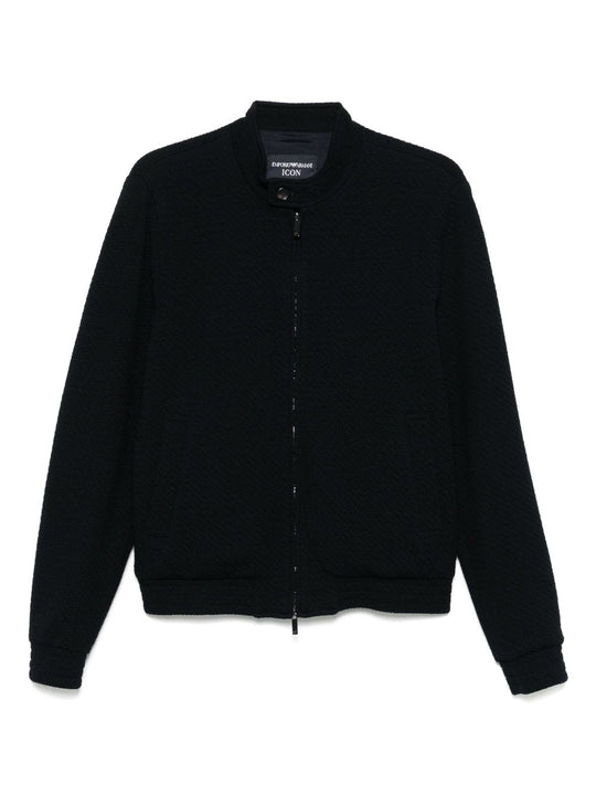 Wool Blend Blouson Jacket