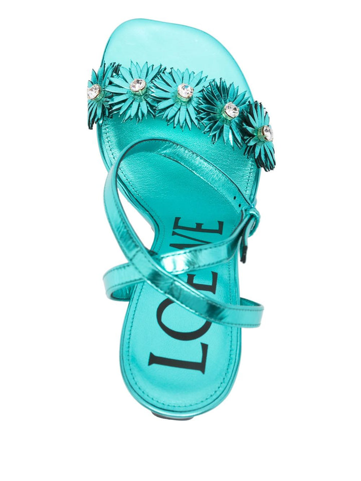 Loewe Paula'S Ibiza Sandals - Blue and green | e032428b74daff6ac53a8419d5ae9ef75632be70