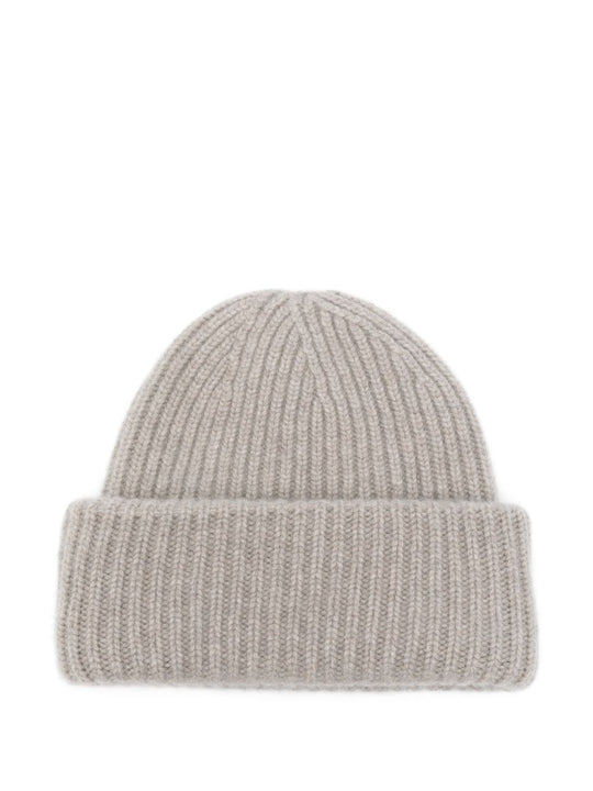 Cashmere Ribbed Beanie