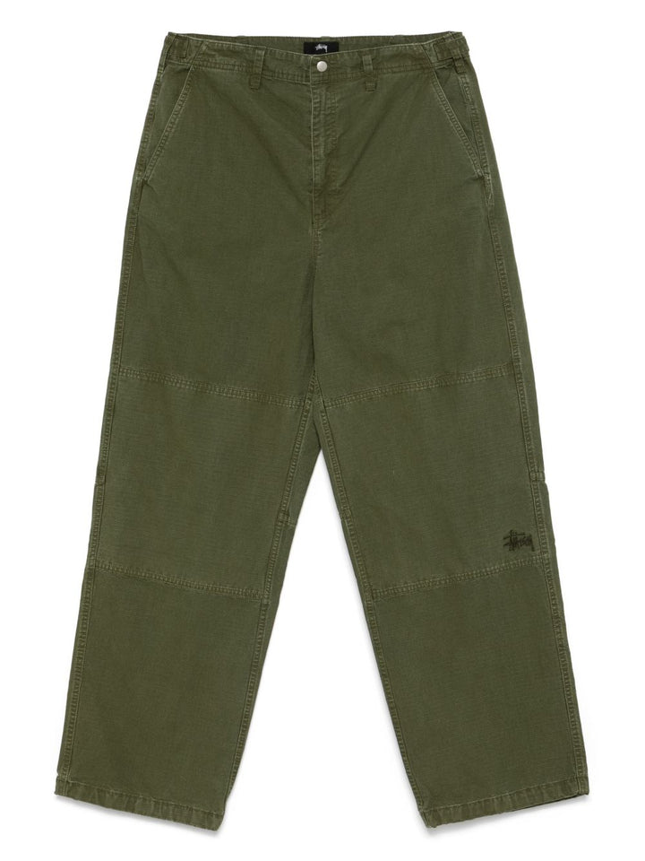 Stussy Trousers - Blue and green | 419716cfb1017488ee57c4ecdb43faaa575fcc99