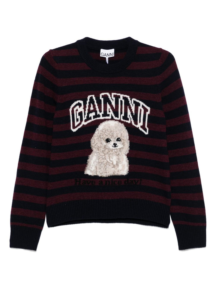 Ganni Sweaters - Marrone | 495123a1cdd7aed19f859defbbf854b75743a0e9