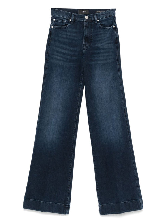 Wide-Leg Denim Jeans