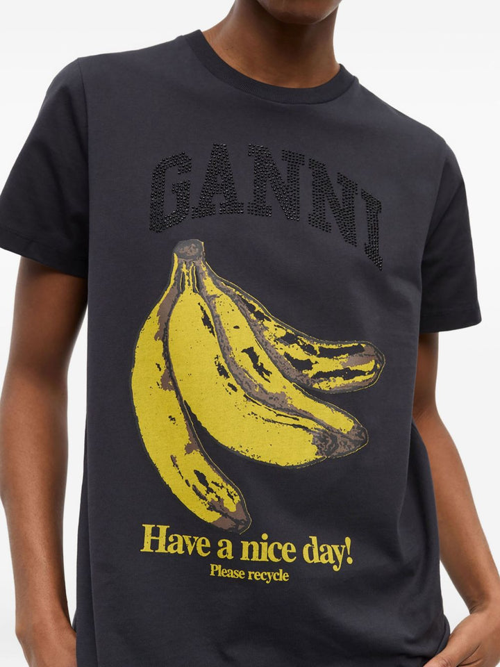 Ganni T-shirts and Polos - Blacks and greys | 60fae8888f4cbd706990fcfde079f3a047488942