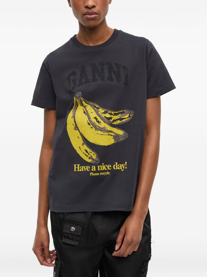 Ganni T-shirts and Polos - Blacks and greys | 88c7ad241c34d98626d277cdca366bd0a4add8a6