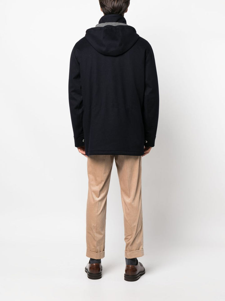 Brunello Cucinelli Coats - Blue and green | 1a7f98be8aae8eb1b741356768b3b66a5521df11