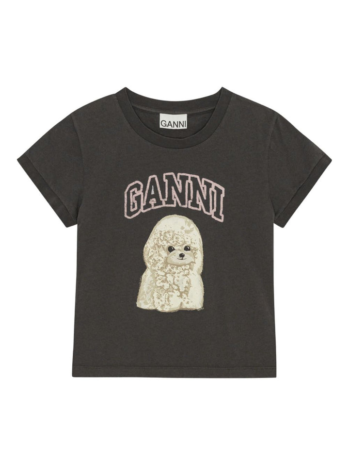 Ganni T-shirts and Polos - Blacks and greys | 9ed25c53f5b88d594fd59e35006574cc84df2f2b