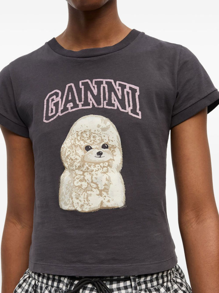 Ganni T-shirts and Polos - Blacks and greys | 0eb5665f373db569d52bd9ace70739e1ef2f78cf