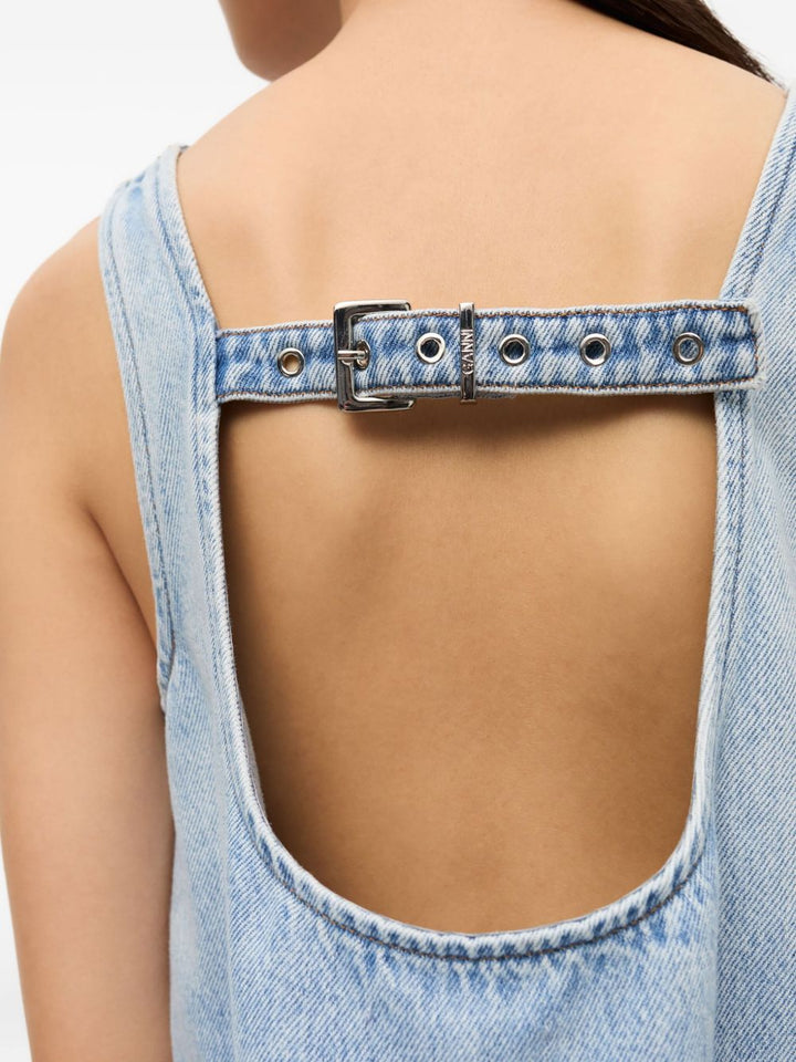 Ganni Top - Blue and green | 190f54725744e00a660865778eb02045c1761b42