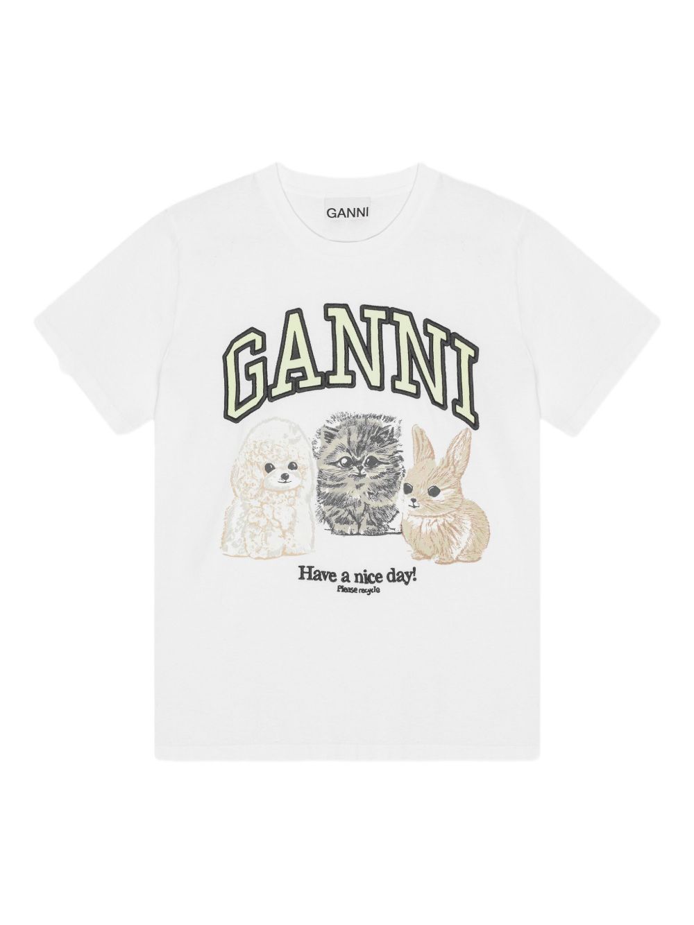 Ganni T-shirts and Polos - Light and natural | 573abf366c9862a8faf6849984809e322fefec79