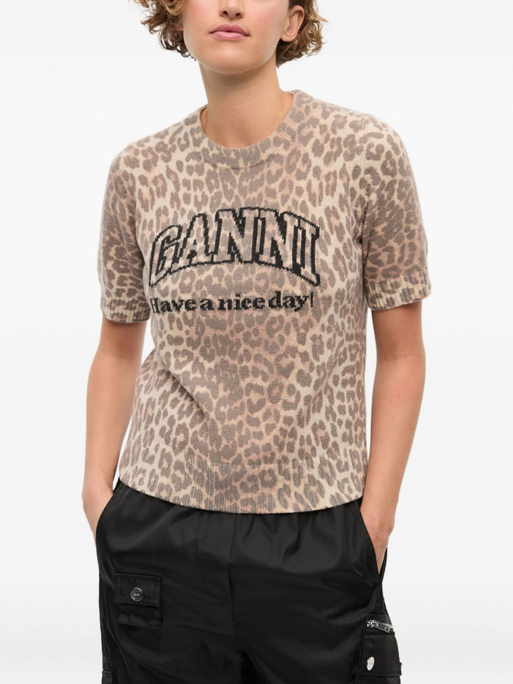 Ganni T-shirts and Polos - Marrone | c5af48c31e11dd3edc910bb2855e290fb2a789db