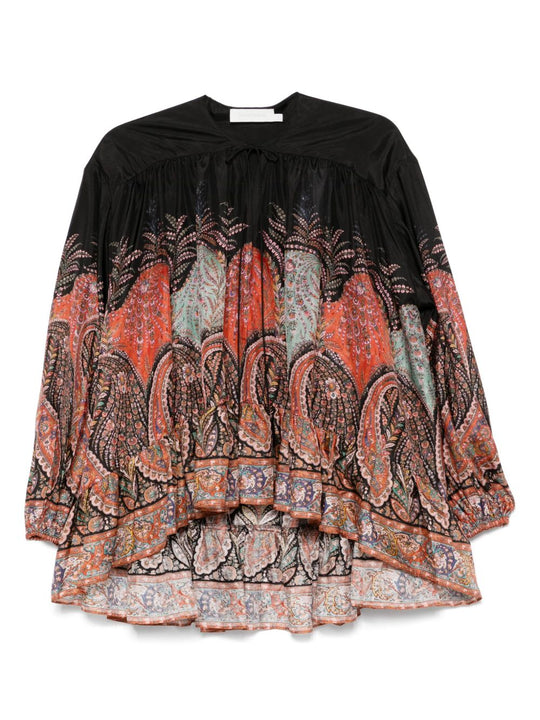 Rhiannon Printed Silk Blouse