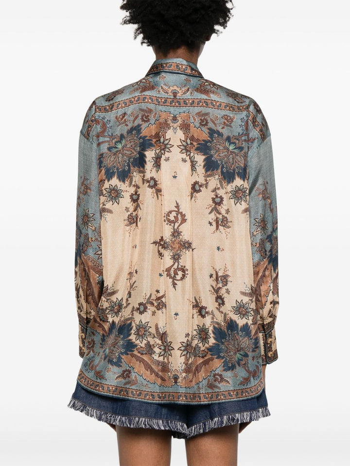 Zimmermann Shirts - Blue and green | 6c15eefb19f1821b34eb3937d98d703a45b0308c